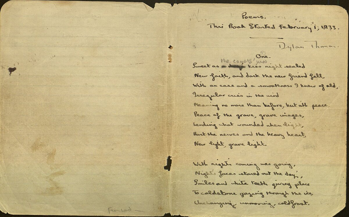 First and last page of the 1933 Notebook.