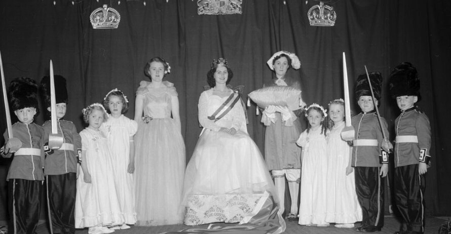 Coronation Queen and pages