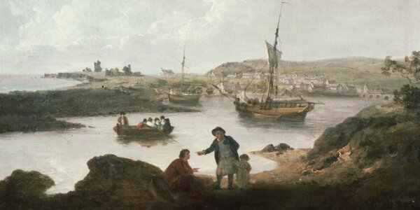 Painting of Aberystwyth harbour