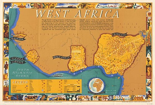 West Africa, Central Office of Information, 1948 (Maps E1:6 (18))
