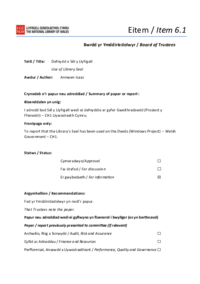 6.1 Use of Library Seal
