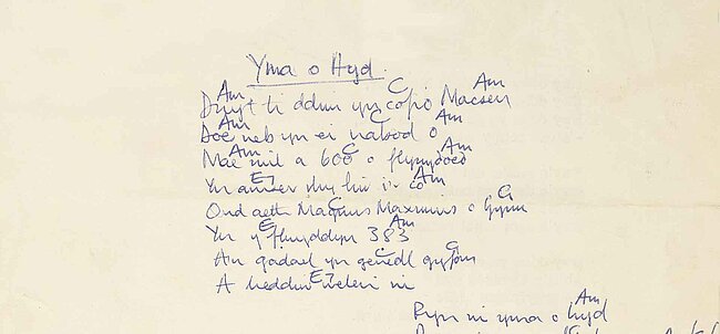 Yma o Hyd - Dafydd Iwan (c.1983)