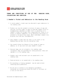 Terms and Conditions of Use (April 2026)