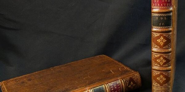 Both volumes of the Library's copy of 'The General History of the Pyrates'