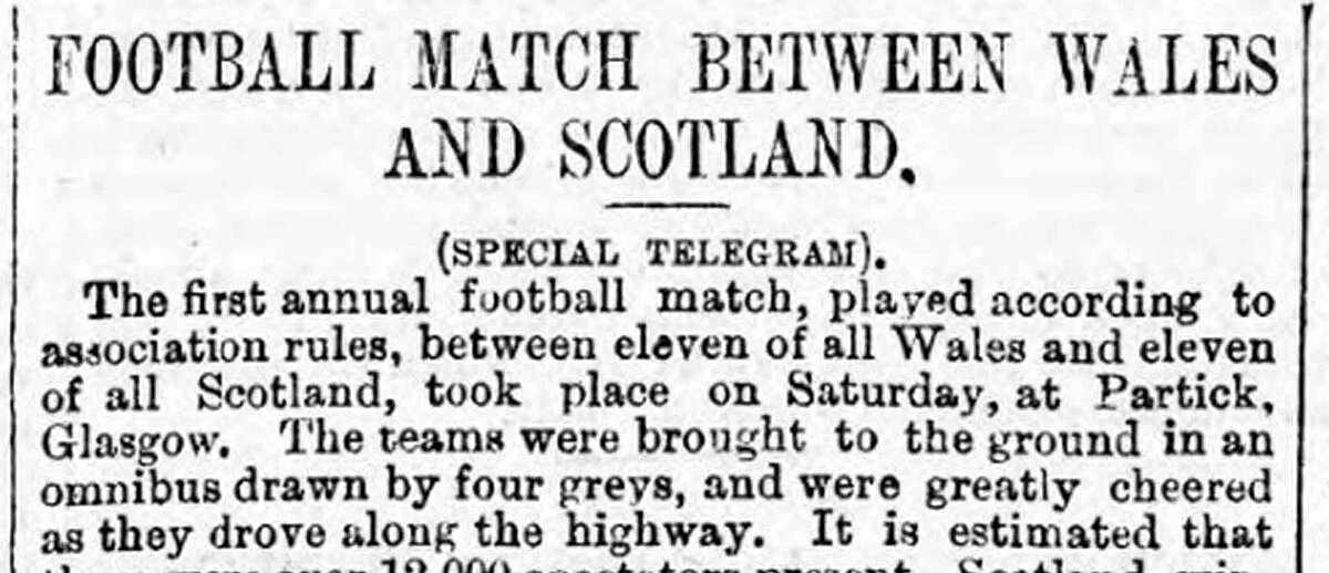 Wales v Scotland 1876