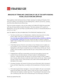 Breaches of Conditions