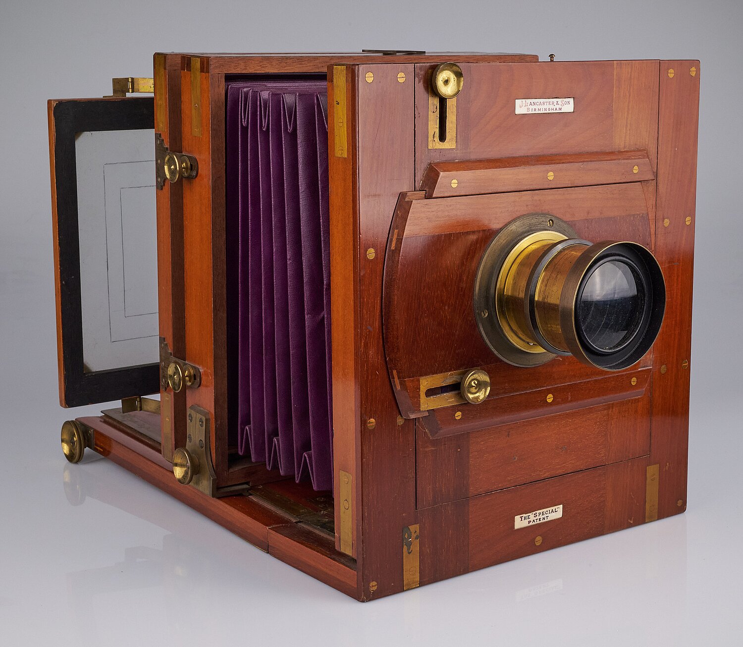 William John's mahogany and brass camera