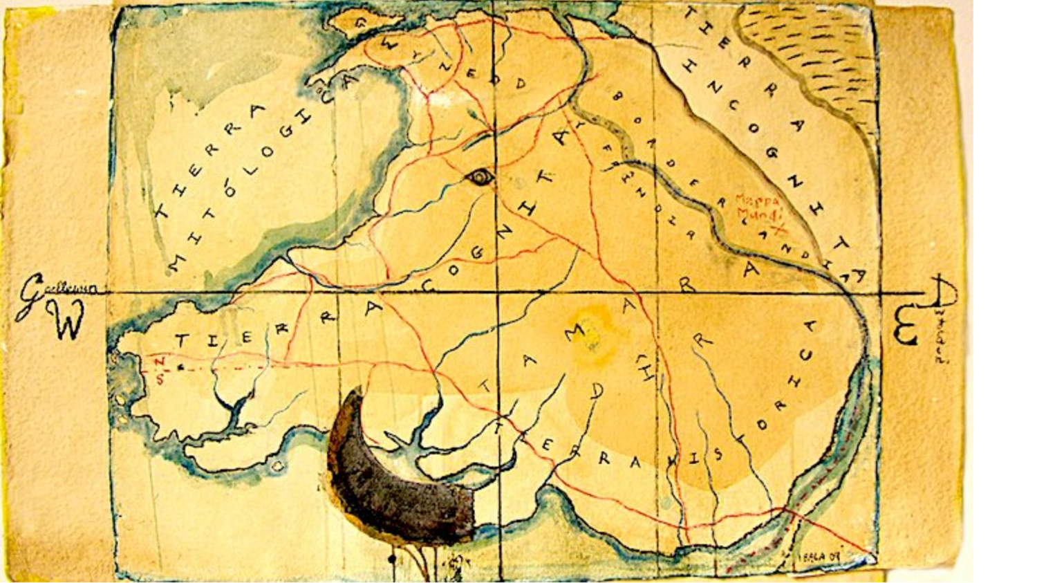 The shape of Wales in the form of a boar's head