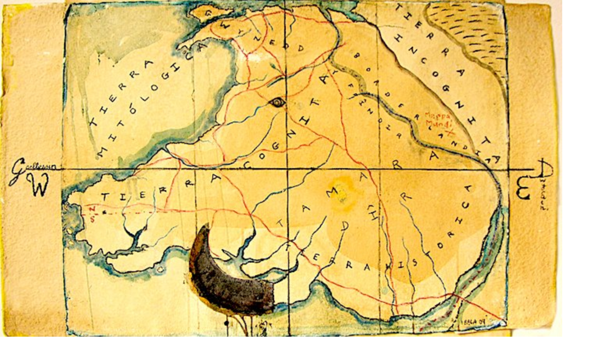 The shape of Wales in the form of a boar's head