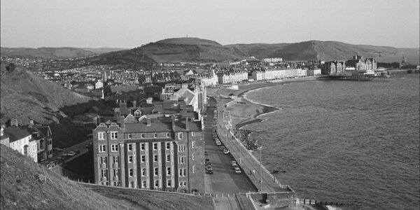 View over Aberystwyth town and prom