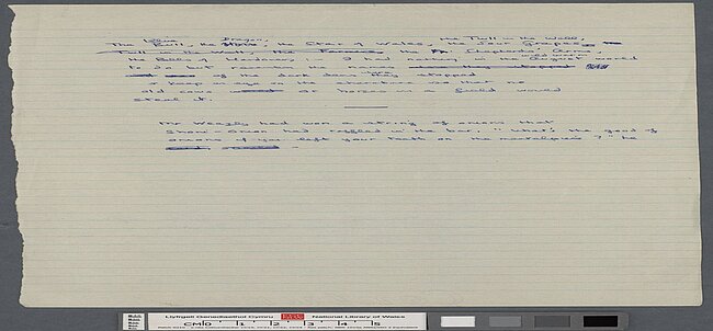 Manuscript Draft of 'The Story' or 'The Outing' (p. 5)