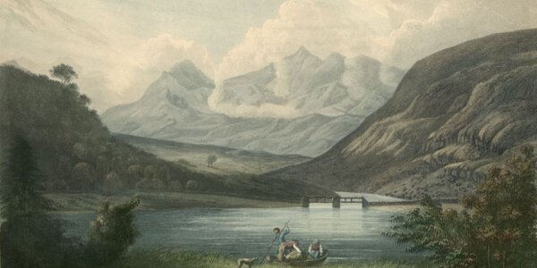 Painting looking over towards Yr Wyddfa