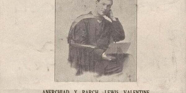 Title page of an election address given by Lewis Valentine, 1929