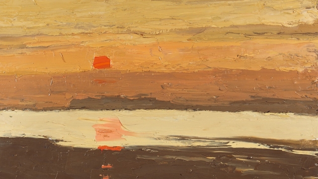 Coastal Sunset, Kyffin Williams, c. 2000