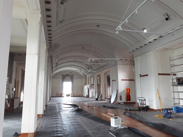 Preparation work for renovating the Gregynog Gallery npc