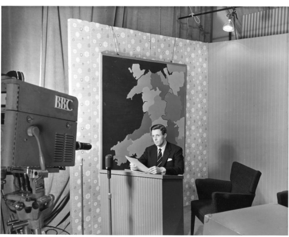 Michael Aspel began his television career on 'Wales Today' before becoming a well known broadcaster during the 1960s (Copyright BBC Cymru Wales) h