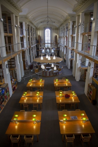 Reading Room at the National Library of Wales h