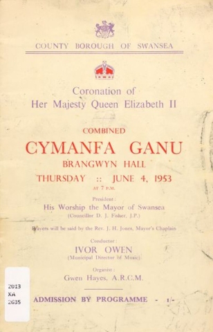 Cymanfa Ganu at Brangwyn Hall, Swansea. h