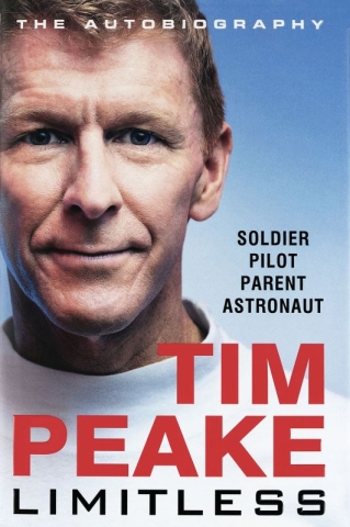 The cover of 'Limitless', the biography of Tim Peake cc