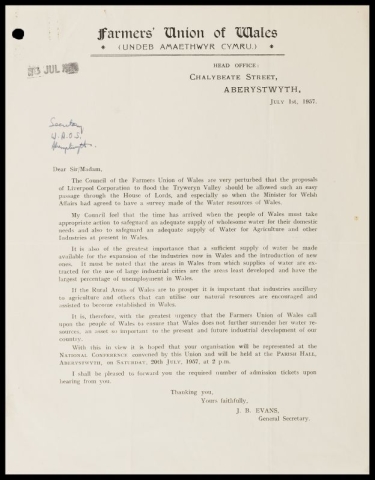 Welsh Agricultural Organisation Society Archive, G1/1 h