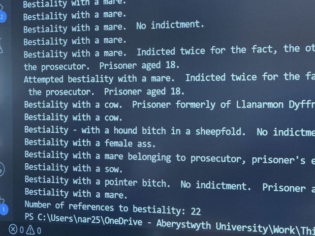 Uncovering data about unusual crimes h