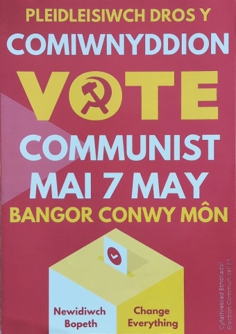 Communist Party election communication, Bangor Conwy Môn, 2026 h