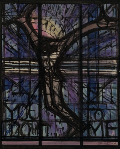 John Petts' designs for the 'Wales Window' Birmingham, Alabama. © The John Petts Estate h