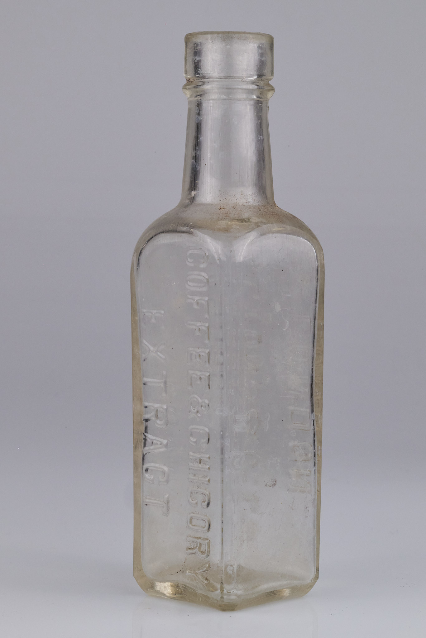 Bottle of coffee and chicory essence, J.A. Lyons & Co