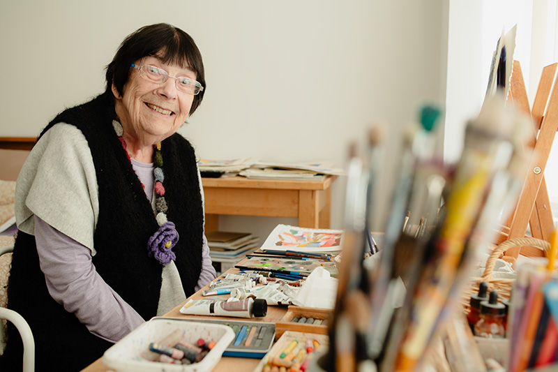 Image of Mary Lloyd Jones in a studio