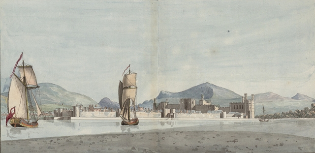 Caernarvon by Moses Griffith h